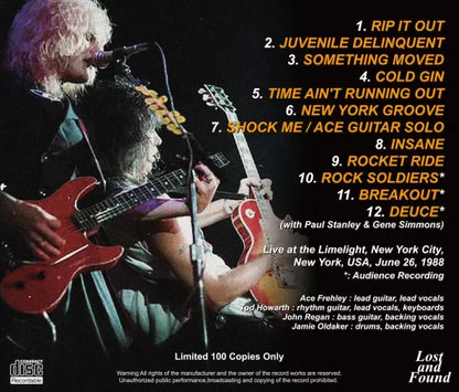 FREHLEY’S COMET / COMPLETE LIMELIGHT 1988 (1CDR)