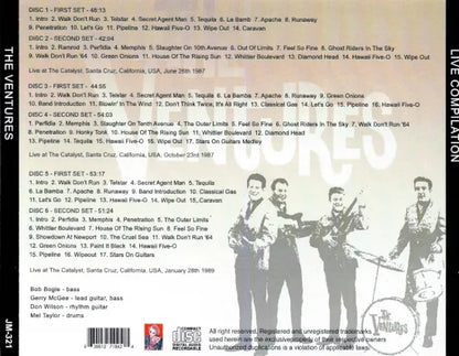 THE VENTURES / LIVE COMPILATION STEREO SOUNDBOARD (6CDR)