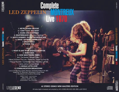 LED ZEPPELIN / COMPLETE MONTREUX LIVE 1970 AI STEREO DEMIX NEW MASTERS EDITION (2CD)
