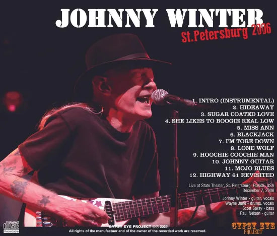 JOHNNY WINTER / ST. PETERSBURG 2006 (1CDR)