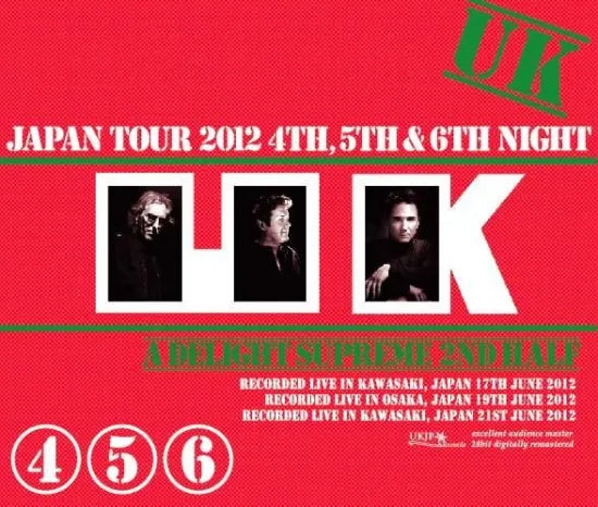 UK / Delight Supreme 2nd Half Japan Tour 2012 4th, 5th & 6th Night (6CDR)