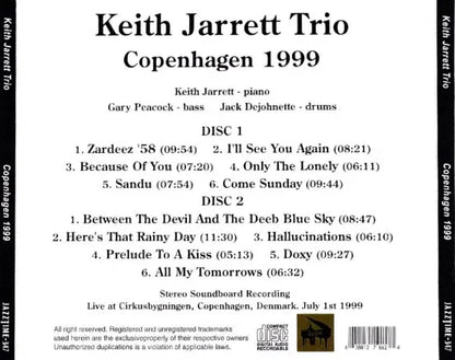 Keith Jarrett Trio / Copenhagen 1999 STEREO SOUNDBOARD (2CDR)