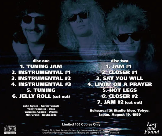 BLUE MURDER / TOKYO JAMMING 1989 (2CDR)