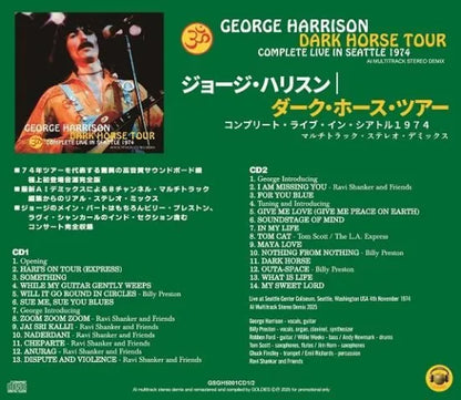 GEORGE HARRISON / DARK HORSE TOUR COMPLETE LIVE IN SEATTLE 1974 (2CD)