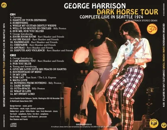 GEORGE HARRISON / DARK HORSE TOUR COMPLETE LIVE IN SEATTLE 1974 (2CD)
