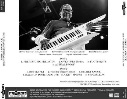 HERBIE HANCOCK / LIVE AT SYMPHONY CENTER 251026 (2CDR)