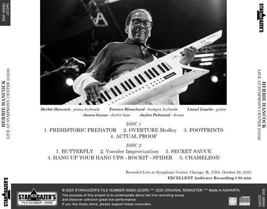 HERBIE HANCOCK / LIVE AT SYMPHONY CENTER 251026 (2CDR)