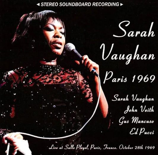 Sarah Vaughan / Paris 1969 SOUNDBOARD (1CDR)