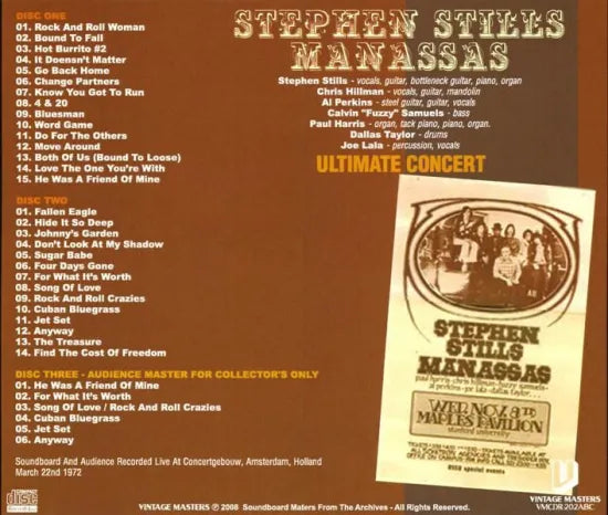 MANASSAS / ULTIMATE CONCERT (3CDR)