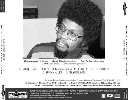 HERBIE HANCOCK & THE HEADHUNTERS / LIVE IN BREMEN 1974 (1CDR+1DVDR)