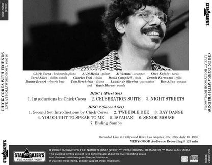 CHICK COREA WITH FRIENDS / LIVE AT HOLLYWOOD BOWL 800716 (2CDR)