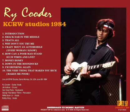 RY COODER / KCRW STUDIOS 1984 SOUNDBOARD (1CDR)