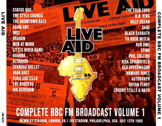 V.A. / LIVE AID COMPLETE BBC FM BROADCAST VOLUME 1 STEREO SOUNDBOARD (5CDR)