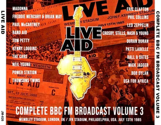 V.A. / LIVE AID COMPLETE BBC FM BROADCAST VOLUME 3 STEREO SOUNDBOARD (5CDR)