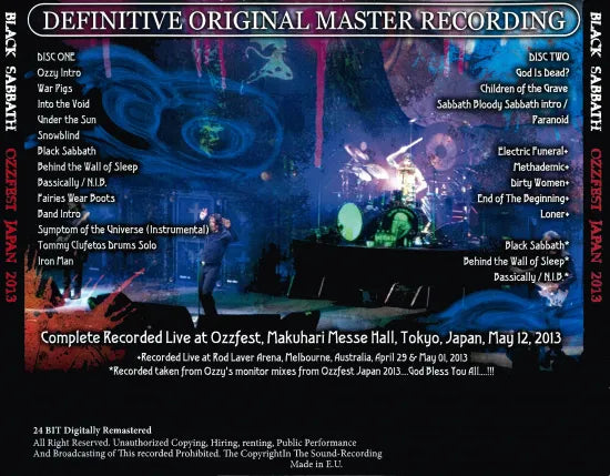 BLACK SABBATH / OZZFEST JAPAN 2013 (2CDR)