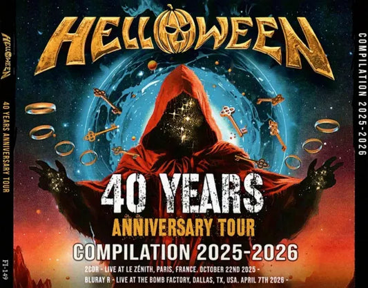 HELLOWEEN / 40 YEARS ANNIVERSARY TOUR COMPILATION 2025-2026 (2CDR+1BDR)