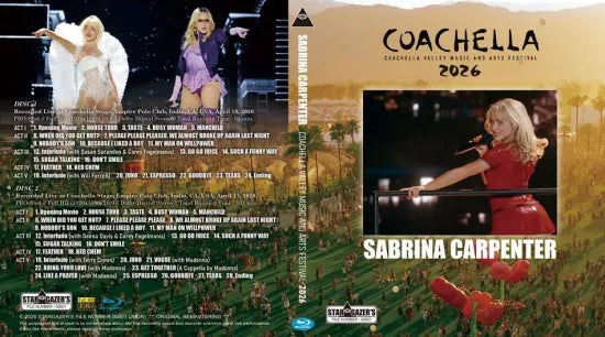SABRINA CARPENTER / COACHELLA VALLEY MUSIC AND ARTS FESTIVAL 2026 (2BDR)