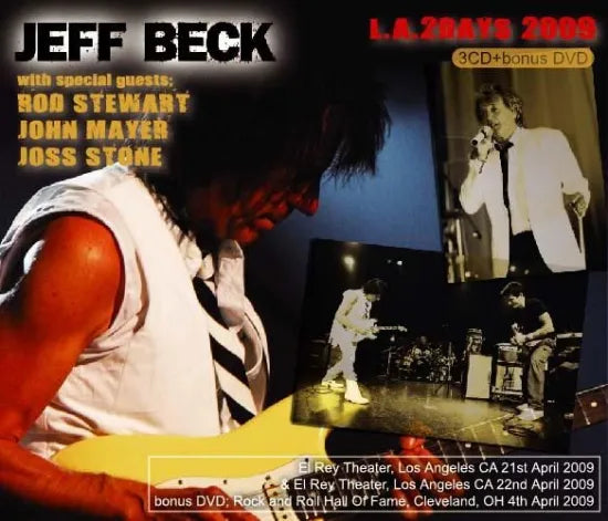 Jeff Beck with special guests Rod Stewart, John Mayer, & Joss Stone / L.A. 2Days 2009 (3CDR+1DVDR)