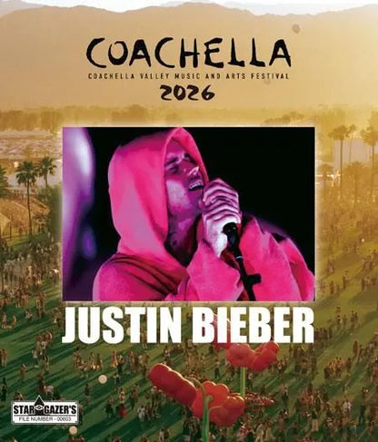 JUSTIN BIEBER / COACHELLA VALLEY MUSIC AND ARTS FESTIVAL 2026 HD PRO-SHOT (2BDR)