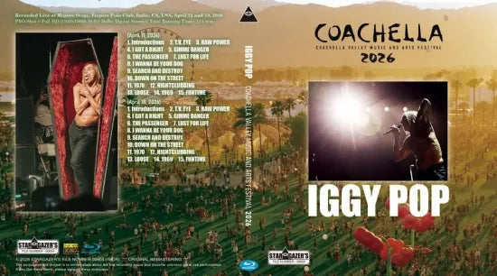 IGGY POP / COACHELLA VALLEY MUSIC AND ARTS FESTIVAL 2026 HD PRO-SHOT (1BDR)