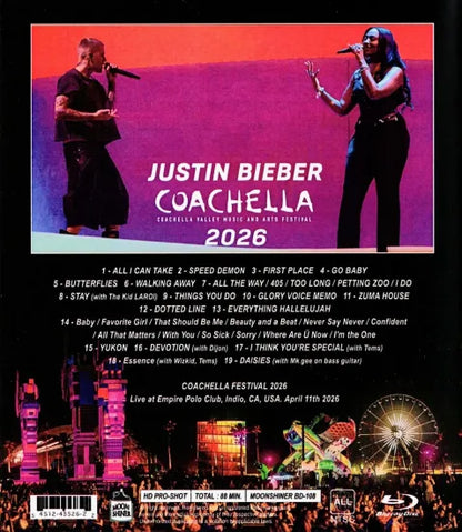 JUSTIN BIEBER / COACHELLA FESTIVAL 2026 HD PRO-SHOT (1BDR)