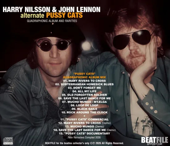 HARRY NILSSON & JOHN LENNON / ALTERNATE "PUSSY CATS" (1CDR)