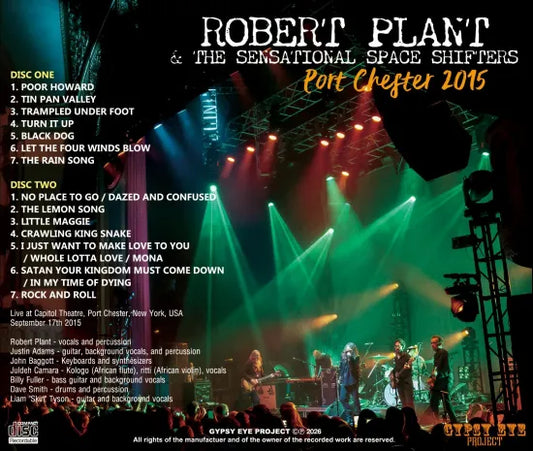 ROBERT PLANT & THE SENSATIONAL SPACE SHIFTERS / PORT CHESTER 2015 STEREO SOUNDBOARD (2CDR)
