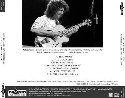 PAT METHENY TRIO / NORTH SEA JAZZ FESTIVAL 1999 (1CDR)