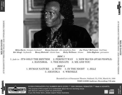 MILES DAVIS / AT PARAMOUNT THEATRE 900304 2026 UPGRADE VERSION (2CDR)