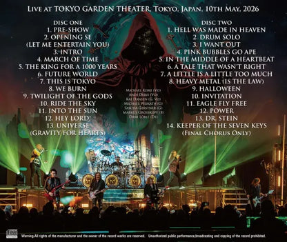 HELLOWEEN / THIS IS TOKYO 2ND DAY 2026 STEREO SOUNDBOARD (2CDR)