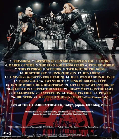 HELLOWEEN / FINAL NIGHT IN JAPAN 2026 PRO-SHOT (1BDR)