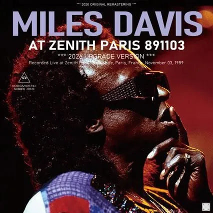 MILES DAVIS / AT ZENITH PARIS 891103 2026 UPGRADE VERSION (1CDR+1DVDR)