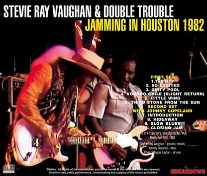 STEVIE RAY VAUGHAN & DOUBLE TROUBLE / JAMMING IN HOUSTON 1982 (1CDR)