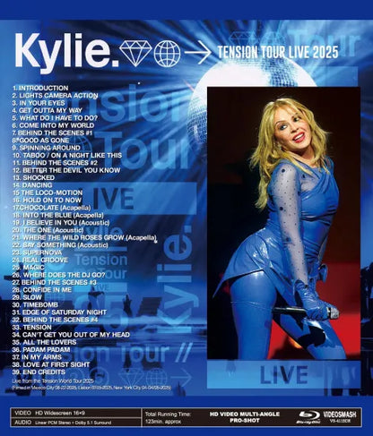 KYLIE MINOGUE / TENSION TOUR LIVE 2025 (1BDR)
