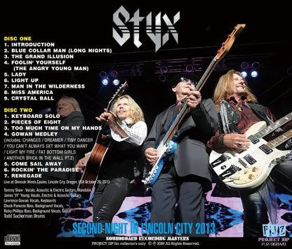 STYX / SECOND NIGHT IN LICOLN CITY 2013 (2CDR)