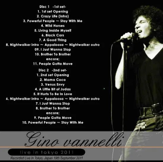 Gino Vannelli / Live In Tokyo 2011 (2CDR)