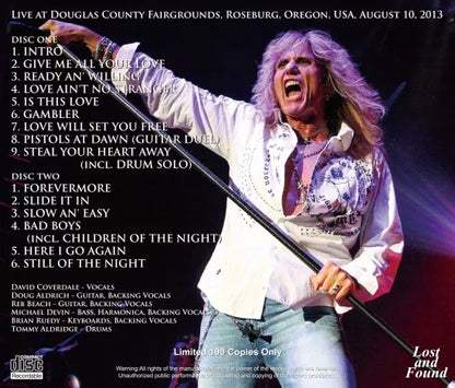 WHITESNAKE / DOUGLAS COUNTY FAIR 2013 (2CDR)
