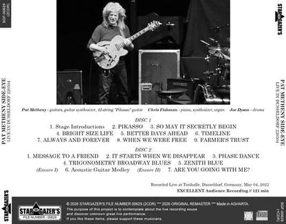 PAT METHENY SIDE-EYE / LIVE IN DUSSELDORF 220504 (2CDR)
