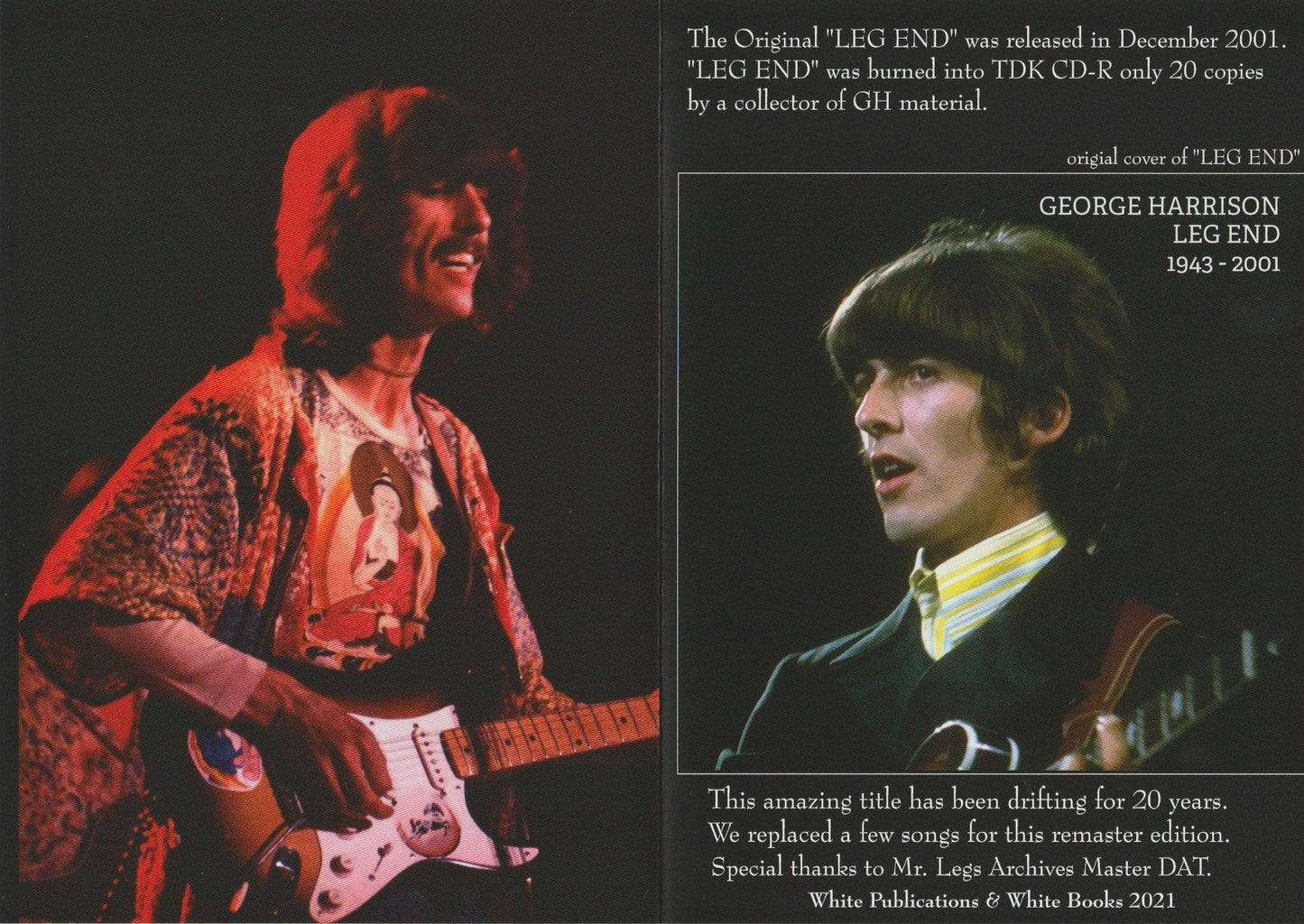 GEORGE HARRISON / 20 YEARS ADRIFT TYPE B 1974 North American Tour Photo Jacket (1CD)