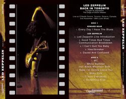 LED ZEPPELIN / BACK IN TORONTO Longer & Upgraded (2CD)