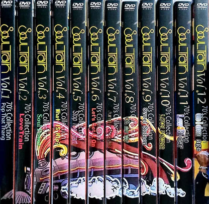 V.A. / SOUL TRAIN 70's COLLECTION Complete Set of 12 Volumes!! PRO-SHOT (12DVDR)