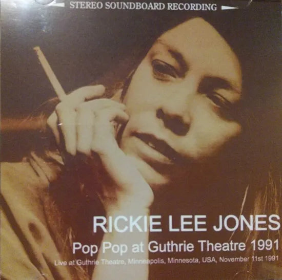 RICKIE LEE JONES / Pop Pop at Guthrie Theatre 1991 STEREO SOUNDBOARD (2CDR)