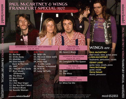 PAUL McCARTNEY / FRANKFURT SPECIAL 1972 【2CD】