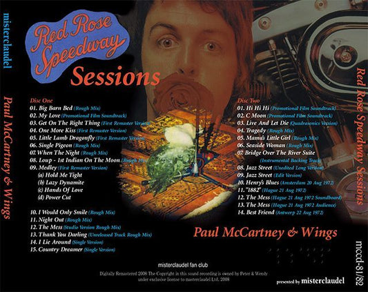 PAUL McCARTNEY / RED ROSE SPEEDWAY SESSIONS 【2CD】
