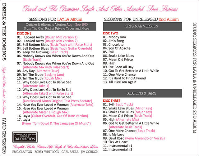 DEREK & THE DOMINOS / LAYLA & OTHER ASSORTED LOVE SESSIONS 【3CD】