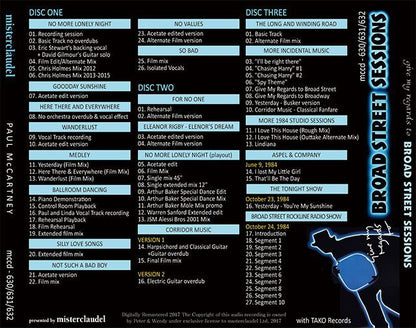 PAUL McCARTNEY / BRAD STREET SESSIONS 【3CD】