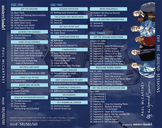PAUL McCARTNEY / OFF THE GROUND SESSIONS 【3CD】