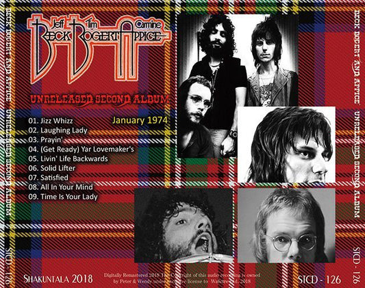 BBA / UNRELEASED SECOND ALBUM 【1CD】Jeff Beck