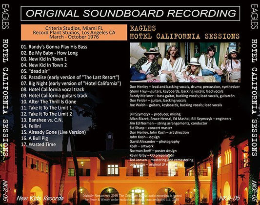 EAGLES / HOTEL CALIFORNIA SESSIONS 【1CD】