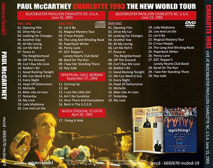 PAUL McCARTNEY / CHARLOTTE 1993 【2CD+DVD】